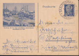 Bildpost-GA Hamburg Hafen P 47/02 SoSt. Saalfeld (Saale)  Feengrotten, 12 Pfg. Wilhelm Pieck - Postales - Usados