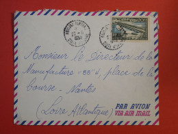 DD17 COTE D IVOIRE  BELLE LETTRE 1958 ABIDJAN   A NANTES FRANCE  +20F  +AFF. INTERESSANT++ - Lettres & Documents