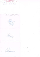 JEUX OLYMPIQUES - AUTOGRAPHES DE MEDAILLES OLYMPIQUES - CONCURRENTS DE SUISSE  - - Autographes