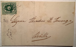 Österreich DDSG 10Kr Grün CALAFAT 1869 (Romania)entire Letter>Braila (Danube Donau Ship Mail Schiffpost Roumanie Cover - Danube Steam Navigation Company (DDSG)