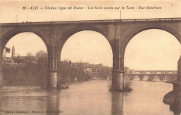 FRANCE - Albi - Viaduc Ligne Droite De Rodez - Les Trois Ponts Sur Le Tarn - Vue Générale - Carte Postale Ancienne - Albi