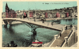 BELGIQUE - Liège - La Passerelle Et La Poste - Colorisé - Carte Postale - Liège