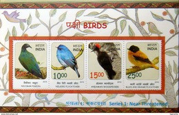 INDIA 2016 Birds Series-1 M/S 10nos. MINIATURE SHEETS MNH - Blocks & Kleinbögen