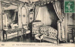 FRANCE - Palais De Fontainebleau - Chambre à Coucher De Mme De Maintenon - Carte Postale Ancienne - Fontainebleau