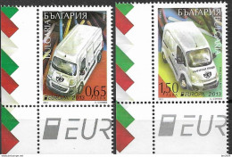2013  BULGARIA/Bulgarien Mi 5092-3 **MNH    Europa: Postfahrzeuge. - 2013