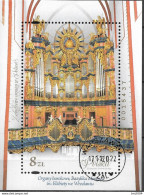 2022 Polen Mi. Bl. 316 Used  Kirchenorgeln   Engler-Orgel In Der Elisabethkirche, Breslau - Oblitérés