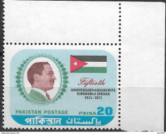 1971 Pakistan Mi. 318**MNH   50 Jahre Königreich Jordanien. - Pakistan