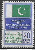 1970 Pakistan Mi. 301**MNH .  Wahl Zur Nationalversammlung - Pakistan