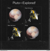 2015 USA Mi.  Bl. 67  **MNH  PLUTO- Explored - Unused Stamps