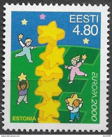2000 Estland EESTI  Mi. 371 **MNH  EUROPA : Sternenkinder - 2000