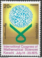 1975 Pakistan Mi. 385**MNH    Internationaler Kongress Der Mathematischen Wissenschaften, Karatschi. - Pakistan