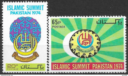 1974 Pakistan Mi. 365-66**MNH   2. Islamische Gipfelkonferenz - Pakistan