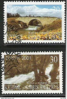 2001 Zypern Gr.  Cyprus   Mi. 976-7 Used Europa Lebensspender Wasser - 2001