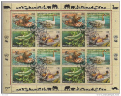 2000  UNO Genf Mi. 385-8 Used  Gefährdete Tiere - Blocks & Sheetlets