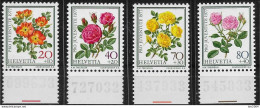 1977 Schweiz Mi. 1112-5**MNH   „Pro Juventute“: Rosen - Neufs