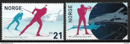 2016 Norwegen Mi. 1904-5 **MNH   Biathlon-Weltmeisterschaften, Oslo. - Neufs