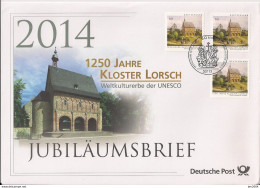 2014 Deutschland Allem. Fed.Mi. 3050 Jubiläumsbrief " 1250 Jahre  Kloser Lorsch   " - 2011-…