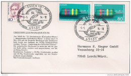 1994 Deutschland Germany  Mi. 1732 + Sonderpostkaren-Marke  FDC - 1994