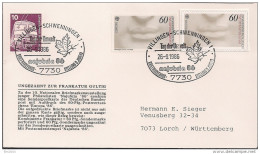 1986 Deutschland Germany  Mi. 1278 + Sonderpostkarten-Marke Brief  Gest. 26.-9.1986 - 1986