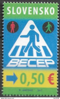 2017 Slowakei Mi. 832 **MNH  Internationale Dekade Für Sicherheit Im Straßenverkehr 2011–2020. - Unused Stamps