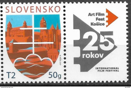 2017 Slowakei Mi. 818 **MNH 25 Jahre Art Film Fest, Košice (Kaschau) - Nuevos