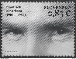 2016 Slowakei Mi. 806 **MNH    100. Geburtstag Von František Dibarbora. - Nuevos