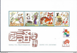 2001 Macou Mi. 1128-32 Booklet **MNH  Seng Yu – Redewendungen - Carnets