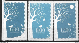 2012 Dänemark Mi 1719-21 **MNH NOEL Illustrationen Zu Dem Winterlied „Im Schnee Stehen Kraut Und Gebüsch Verdeckt“ - Unused Stamps