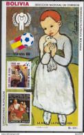 1983 Bolivien Mi. Bl. 132**MNH  INTERNATIONAL YEAR OF THE CHILD  Fußballweltmeisterschaft 1982, Spanien - Blocs-feuillets