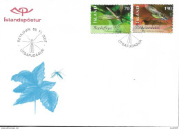 2007 Island Mi. 1180-1 FDC  Insekten Und Spinnen - FDC