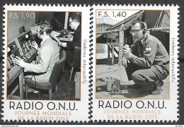 2013 UNO Genf   MI. 805-6 **MNH   UN-Radio – Welttag Des Radios - Ongebruikt