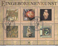 2004 UNO Wien Mi. Bl. 19 Used   Eingeborenenkunst - Hojas Y Bloques