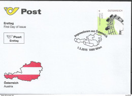 2015 Austria Österreich Mi. 3183-90 FDC  Impressionen Aus Österreich. Rollenmarken - FDC