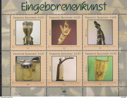 2006 UNO Wien Mi. Bl 20 **MNH : Eingeborenenkunst (III) - Afrikanische Musikinstrumente. - Neufs