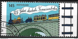 2014 Allem. Fed. Deutschland Mi.  3070  FD-used EUR 175 Jahre Deutsche Ferneisenbahn. - Gebraucht