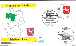 1993 Deutschland Germany Mi. 1662 FDC Wappen Der Länder Der Bundesrepuplik Deutschland - 1991-2000