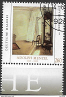 2012 Allem. Fed. Deutschland Germany Mi. 2937 FD-used Das Balkonzimmer; Gemälde Von Adolph Menzel - Gebraucht