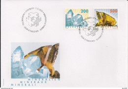 2002  Schweiz  Mi. 1808-9 FDC    Mineralien - FDC