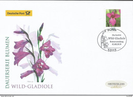 2019 Allem.Fed  .Deutschland  Mi. 3489-90 FDC  Einzelmarken Aus Folienbogen;   Blumen : - 2011-…