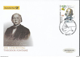 2019 Allem. Fed. Deutschland Germany Mi. 3508  FDC  200. Geburtstag Von Theodor Fontane - 2011-…