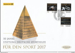 2017 Deutschland  Allem. Fed. Germany   Mi. 3307-9  FDC  50 Jahre Deutsche Sporthilfe. - 2011-…