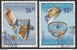2001 Ungarn Magyarorszag Mi. 4674-5 Used  Europa: Lebensspender Wasser - 2001