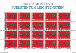 1968 Liechtenstein Mi. 495 **MNH   Europa - 1968