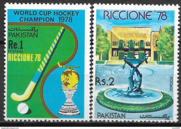 1978 Pakistan Mi. 455-6**MNH   Internationale Briefmarkenausstellung RICCIONE ’78; - Pakistan