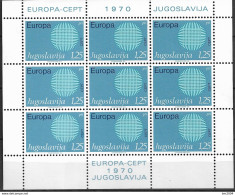 1970 Jugoslawien Mi. 1379-80 **MNH   Europa - 1970