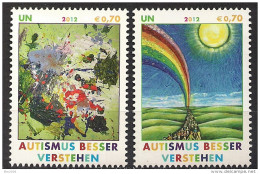 2012 UNO Wien Mi. 746-7**MNH  Autismus Besser Verstehen - Nuevos