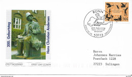 2005  Allem. Fed. Deutschland Germany Mi. 2453 FDC  Bonn  200. Geburtstag Von Hans Christian Andersen. - 2001-2010