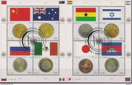 2006 UNO NEW YORK   MI. 1033-40 Used   Flaggen Und Münzen Der Mitgliedstaaten - Blocks & Sheetlets