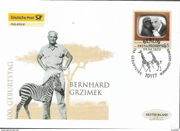 2009 Deutschland  Germay. Mi  2731 FDC  100. Geburtstag Von Bernhard Grzimek - 2001-2010