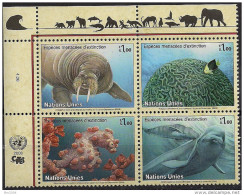 2008 UNO Genf  Mi. 588-91 **MNH  Meerestiere. - Unused Stamps